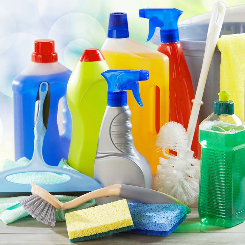 Cleaning Products containing surfactants.
