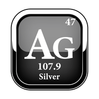 Metals product category. Silver product icon.
