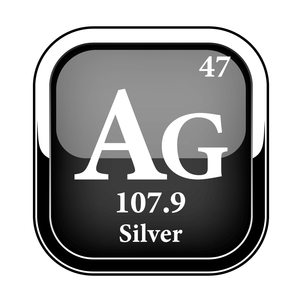 Metals product category. Silver product icon.